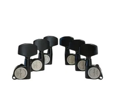 DerJung Professional Guitar Machine Head, Black 3R+3L.