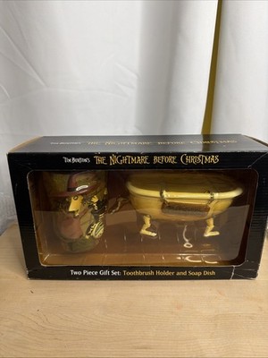 VTG NIB Nightmare Before Christmas Soap Dish and Toothbrush Holder
