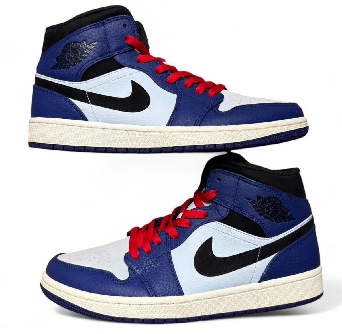 Air Jordan 1 Retro Mid SE Deep Royal Blue Shoes Sneakers 852542-400 Size 9.5 Jordan 1 Retro SE Mid Deep Royal Blue | eBay main image 3