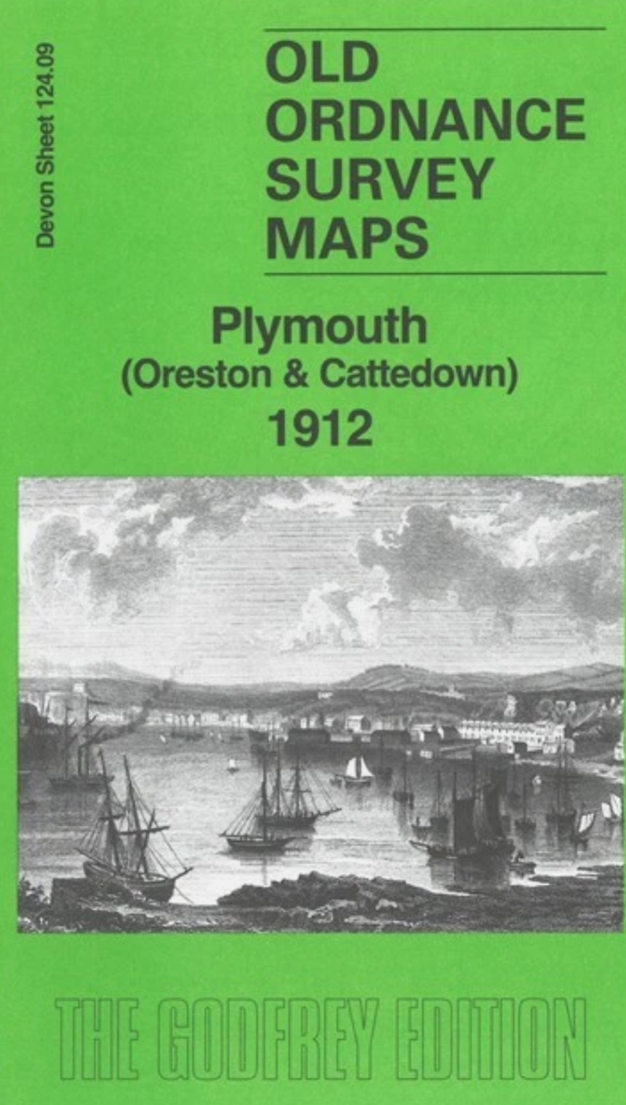 MAP OF Plymouth (Oreston & Cattedown) 1912 Devon Sheet 124.09 by Richard Oliver