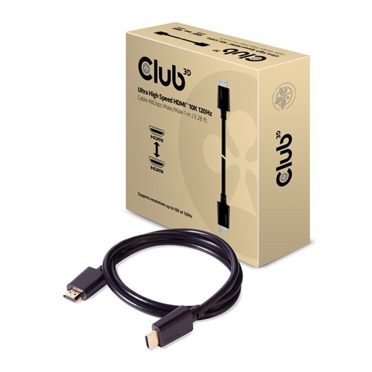 Club 3D Hdmi 2.1 10K Ultra High Speed Cable 1M Cac-1371 - Image 2