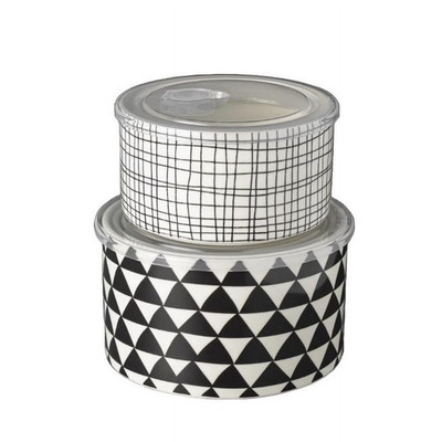 Thyme & Table 4-Piece Ceramic Baking Dish & Lid Set - Medallion