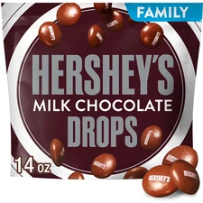 Hershey's Drops Milk chocolate candy, Family pack 14 oz...