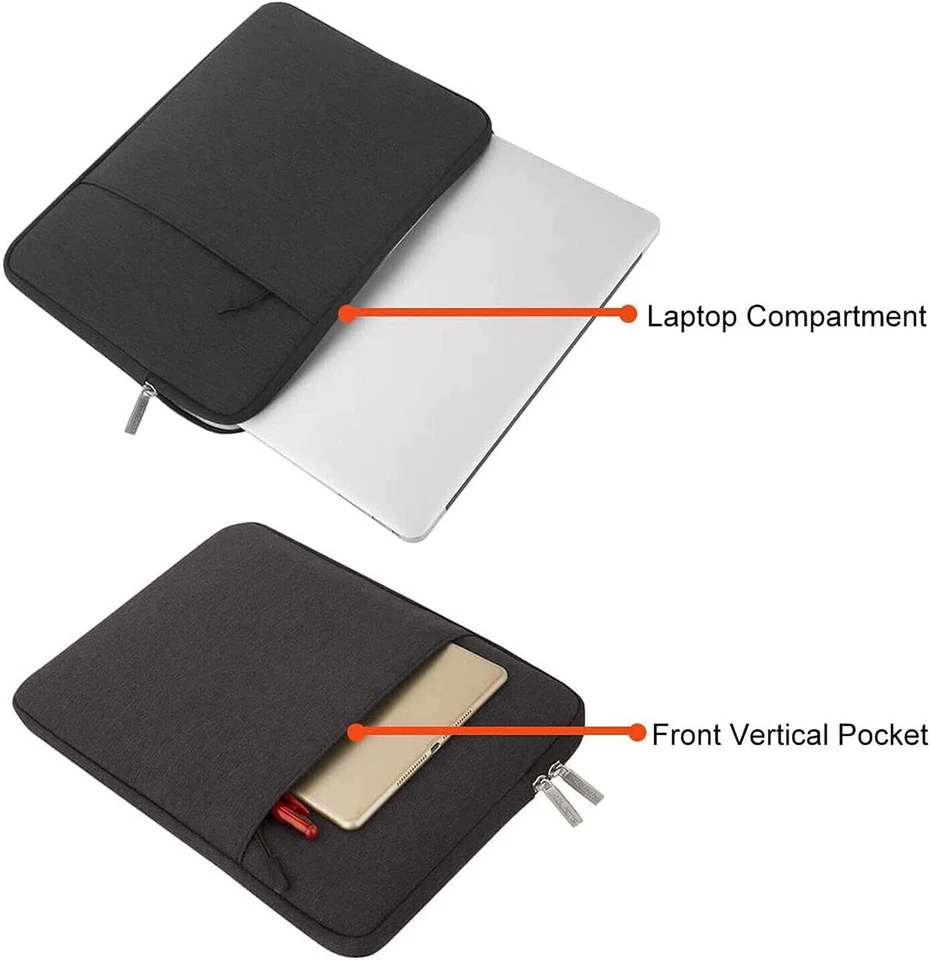 Laptop Sleeve Case Bag For 13" MacBook Air Pro M2 2022 14" MacBook Pro M2 2023 - Image 3 of 4