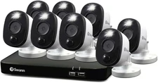 Swann Home/Business Wired DVR, 8 1080P Security Camera System, SWDVK-846808WL-US