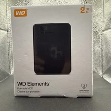 WD 2TB Elements Portable USB 3.2 Gen 1, Hard Drive HDD - WDBU6Y0020BBK-WESN