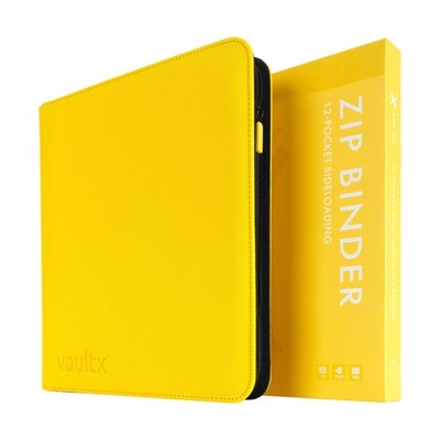 Vault X 12 Pocket Zip Binder, 480 Cards, Exo-Tec Material, 20 Side-Loading Pa...