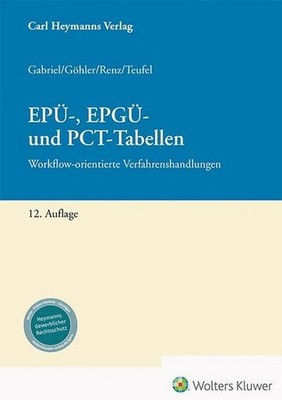 EPÜ-, EPGÜ- und PCT-Tabellen: Workflow-orientierte Verfahrenshandlungen Mar