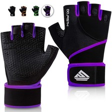 Workout Gloves Gym Gloves Weight Lifting Gloves for Women with Full Palm Pad,...