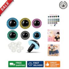 Large Plastic Safety Eyes Set - 56 Pcs 16-30 mm for Crafting Adorable Dolls