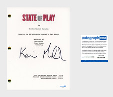 Kevin Macdonald ‘State Of Play’ Movie Director Signed Full Script ACOA