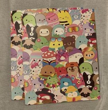 Kellytoy Squishmallows 2-Pocket Folders 3 Hole Punch Lot of 2- For 3 Ring Binder