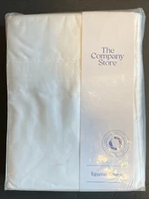 Company Store Legends Hotel EYGPTIAN COTTON Sateen Sheet Set -WHITE, QUEEN, $349