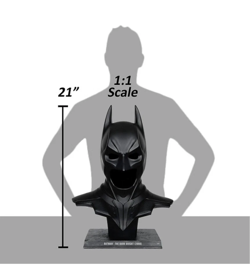 The Dark Knight DC Direct Replica 1/1 Batman Cowl 54 cm McFarlane Toys - Immagine 4 di 4