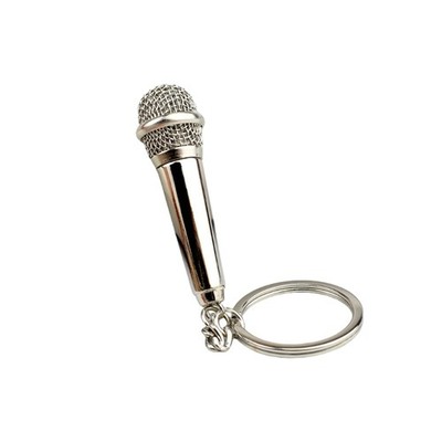 Pocket Sized Mic Keychain for Singing Hobbyists Simulation Microphone Keyring