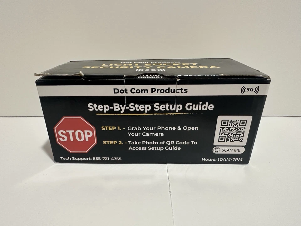 LIGHT SOCKET - SECURITY CAMERA - DOT COM PRODUCTS - 5G - NEW IN BOX - Image 3 of 4