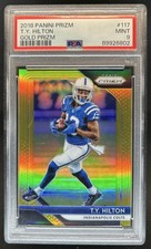 2018 Panini Prizm T.Y. Hilton Gold #/10 Colts PSA 9
