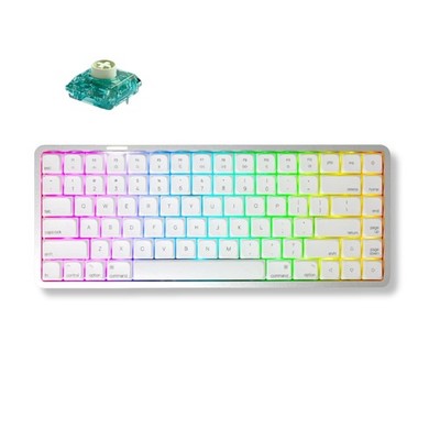 Akko Cloud White Air 01 Low Profile Mechanische Tastatur Kailh Summer Switch