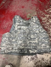 ARMY ACU DIGATAL CAM BODY ARMOR PLATE CARRIER MADE W/KEVLAR INSERTS LARGE