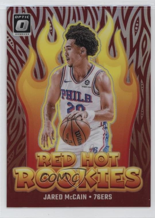 2024-25 Panini Donruss Optic Red Hot Rookies Holo Prizm Jared McCain #12 pe8