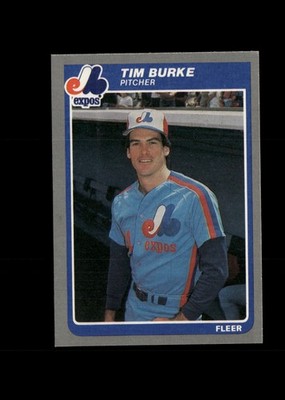 Tim Burke XRC - 1985 Fleer Update Card #U-14 - Montreal Expos + Free Ship