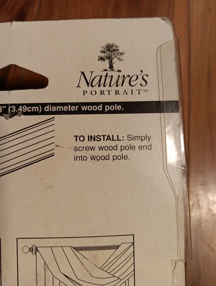 Lote de 2 Muelles Moda Ventana Blanco Redondo Madera Poste Extremos 3-5405-1 Foto 3 de 4