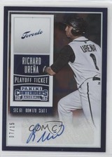 2015 Panini Contenders Prospect Playoff Ticket 7/15 Richard Urena #34 Auto 0c6