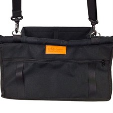 Kim Pets Collapsible Black Pet Booster Dog Car Seat Seatbelt Zipper Pocket