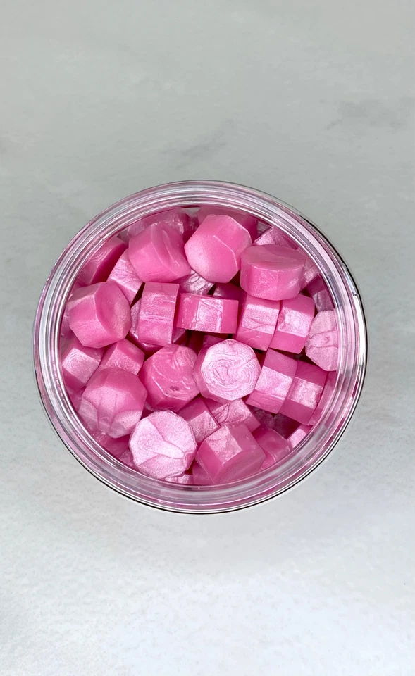 100 cuentas de cera de sellado rosa de Barbie helada Foto 3 de 3