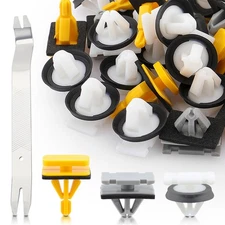 70Pcs Fender Flare Rocker Panel Body Side Exterior Trim Moulding Clips For GM