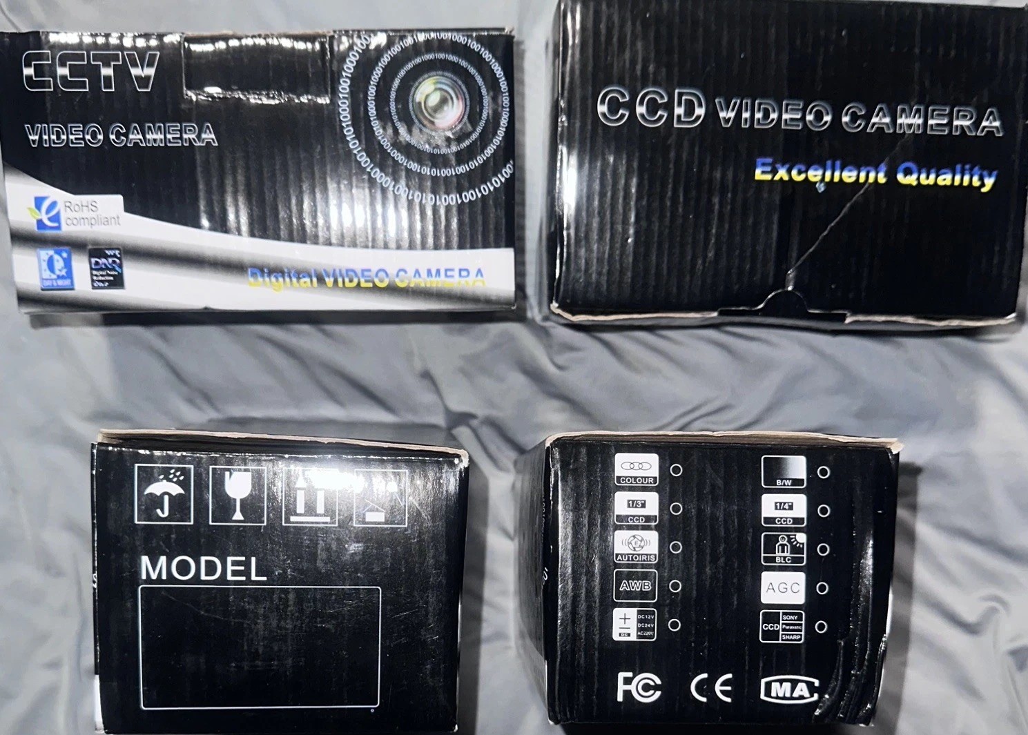 (4 total) CCTV STAR sd-420s sharp 1/4" color ccd 420 tv line security cameras