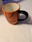 Basketball 12 oz Mug Milk Coffee Cup Shooting Hoops March Madness Orange Stripes — photo 1