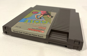 BANDAI GOLF CHALLENGE PEBBLE BEACH NES NINTENDO GAME CARTRIDGE & BOOKLET 1989