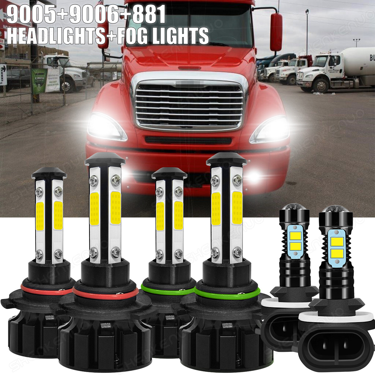 For Freightliner Columbia 2005 2006 2007 LED Headlight Fog Light