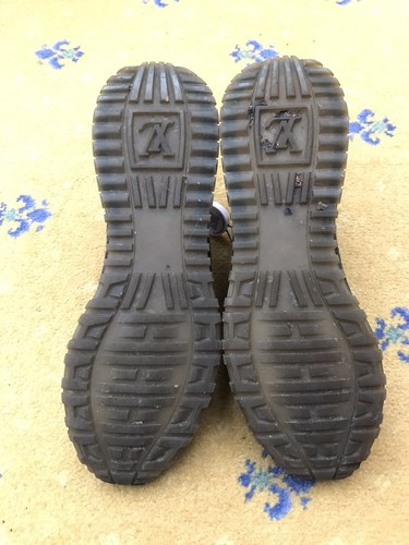 Louis Vuitton Sneaker Trainer Shoes Run Away Damier Fabric Mens UK 9 US 10 EU 43 - Picture 10 of 18