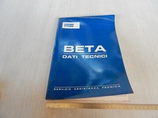 ORIGINAL 1972 LANCIA BETA 1400 1600 1800 TECHNICAL DATA MANUAL