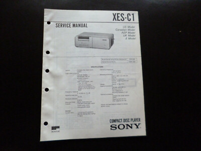 Original Service Manual Schaltplan Sony XES-C1