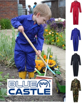 CASTLE Tearaway Kids COVERALLS Childrens BOYS GIRLS Junior BOILERSUIT OVERALLS