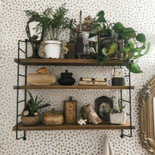 Verstellbar Wandregal Hängeregal Schweberegal Wandboard Holz Vintage Bad 2 Farbe