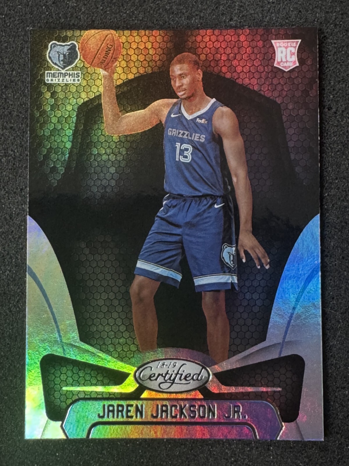 2018-19 Certified MIRROR Jaren Jackson RC #154 Spartans - Memphis Grizzlies