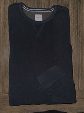 Mens G.H. Bass  Co Long Sleeve Lighter Weight Fleece Sweatshirt Large - EUC