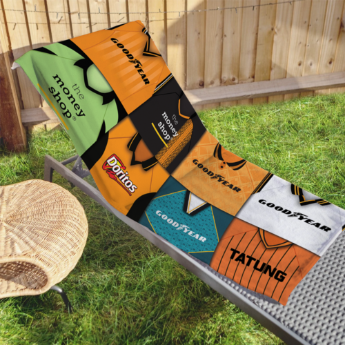 Wolves Retro Shirt Montage Beach Towel Classic Kit Gym Travel Sport