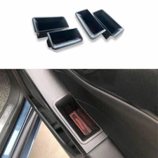 Black ABS Console Storage Box Cover Trim 4PCS Fit For Ford Escape Kuga 2020-2021