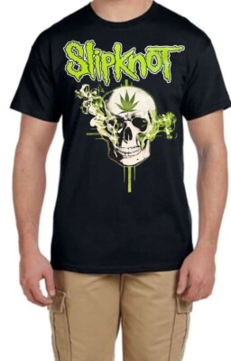 Slipknot Enjoy It Heavy Metal Rock Band Black T Shirt