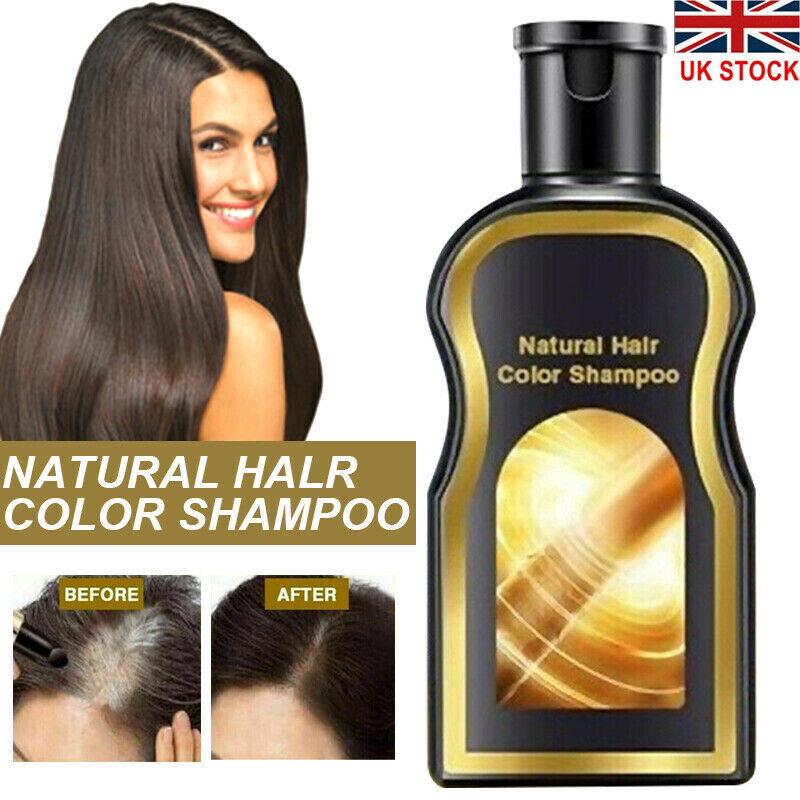 200ml Reverse Grey Hair Darkening Shampoo Natural Polygonum Essence Unisex  UK | eBay