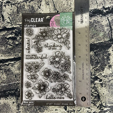 Hero Arts BOLD FLOWERS PolyClear Stamp Set CM711