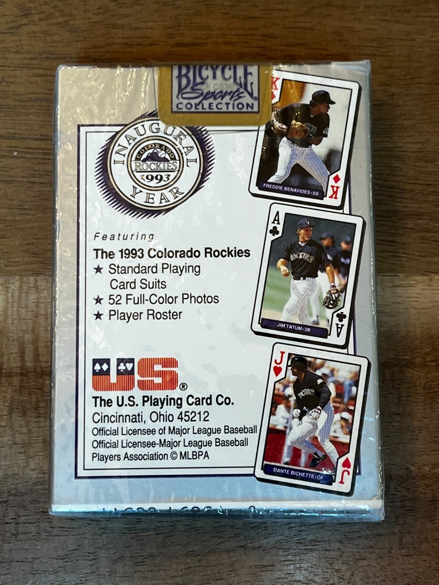 Colorado Rockies 1993 Inaugural Season Set of Playing Cards 52