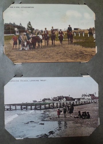VINTAGE POSTCARD ALBUM WITH APPROX 204 POSTCARDS PRE 1940'S MOSTLY BRITISH - Picture 20 of 22