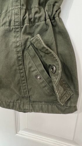ASHLEY BY 26 INTERNATIONAL Outerwear Army Green EMBROIDERED ZIP Vest Jacket L - Picture 7 of 16