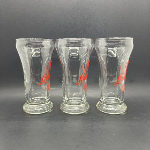 ✅ Vintage Leinenkugel's Brewery 8 oz Taster Glasses Native Maiden Logo Set of 3 - Picture 5 of 10